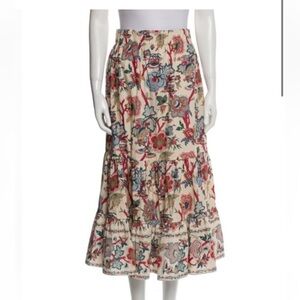 NWOT Cara Cara Chase Skirt Cream Turtle love baroque